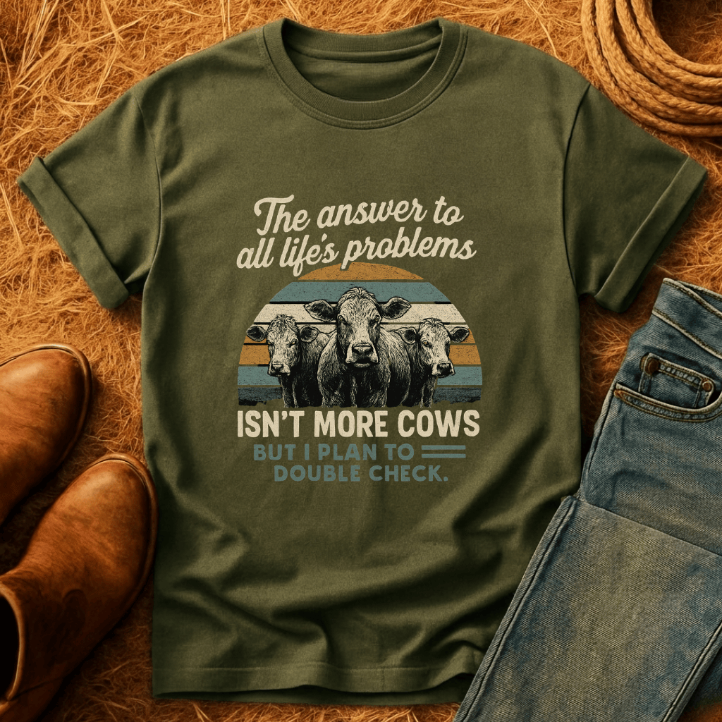 Cows Solve Problems T-Shirt product image 1