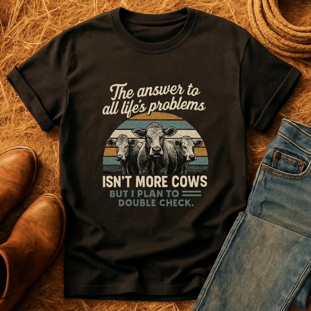 Cows Solve Problems T-Shirt product image 2