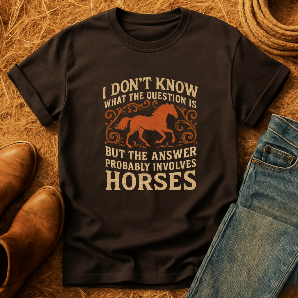 Horses Are The Answer T-Shirt product image 4