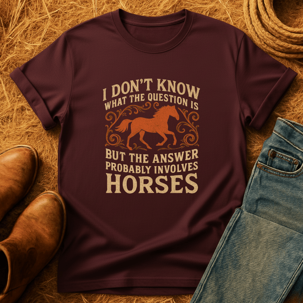 Horses Are The Answer T-Shirt product image 3