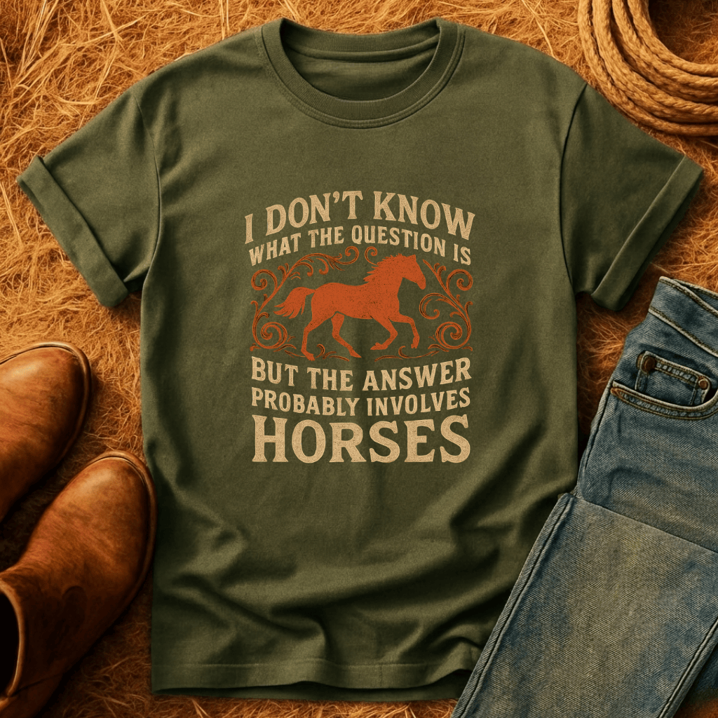 Horses Are The Answer T-Shirt product image 5