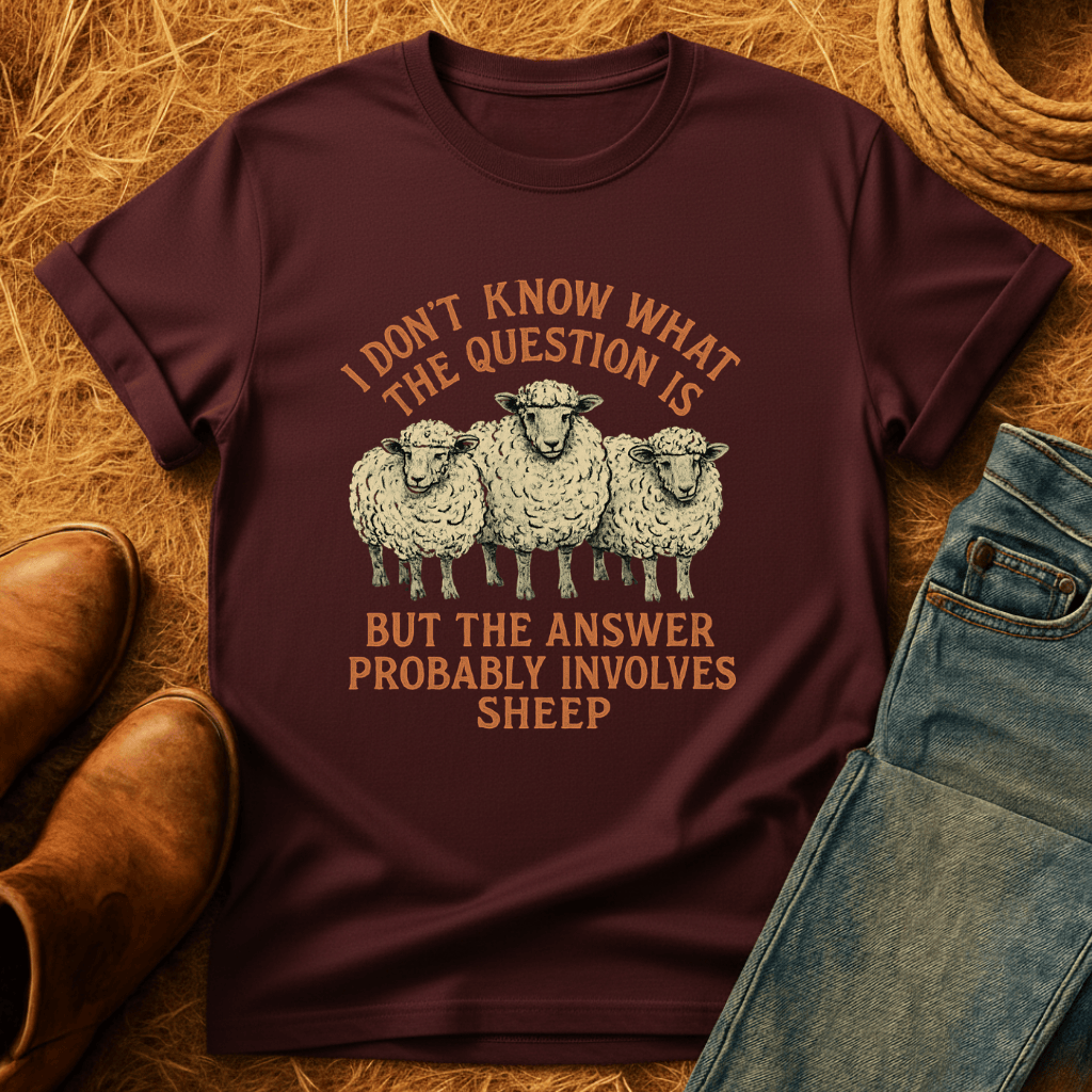 Answer Involves Sheep T-Shirt product image 3