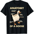 100% Cotton Anatomy Of A Goose Funny Meme Animal Lover Honk product image 1
