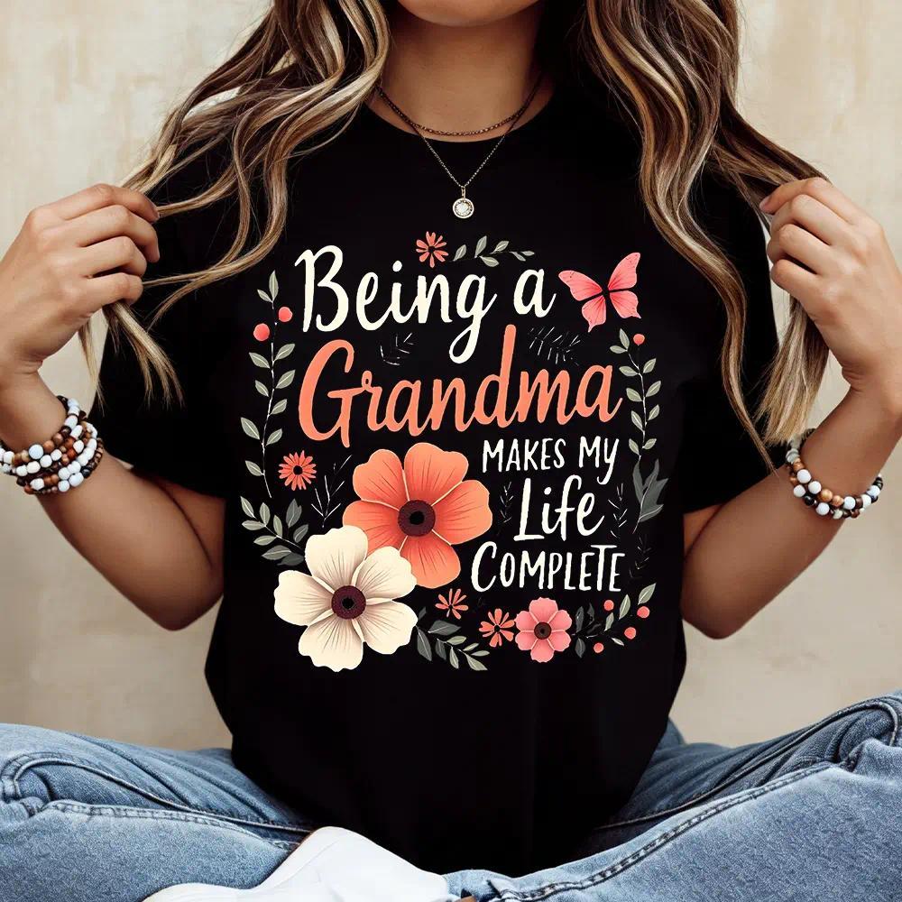 Being a Grandma Makes My Life Complete Floral Butterfly product image 1