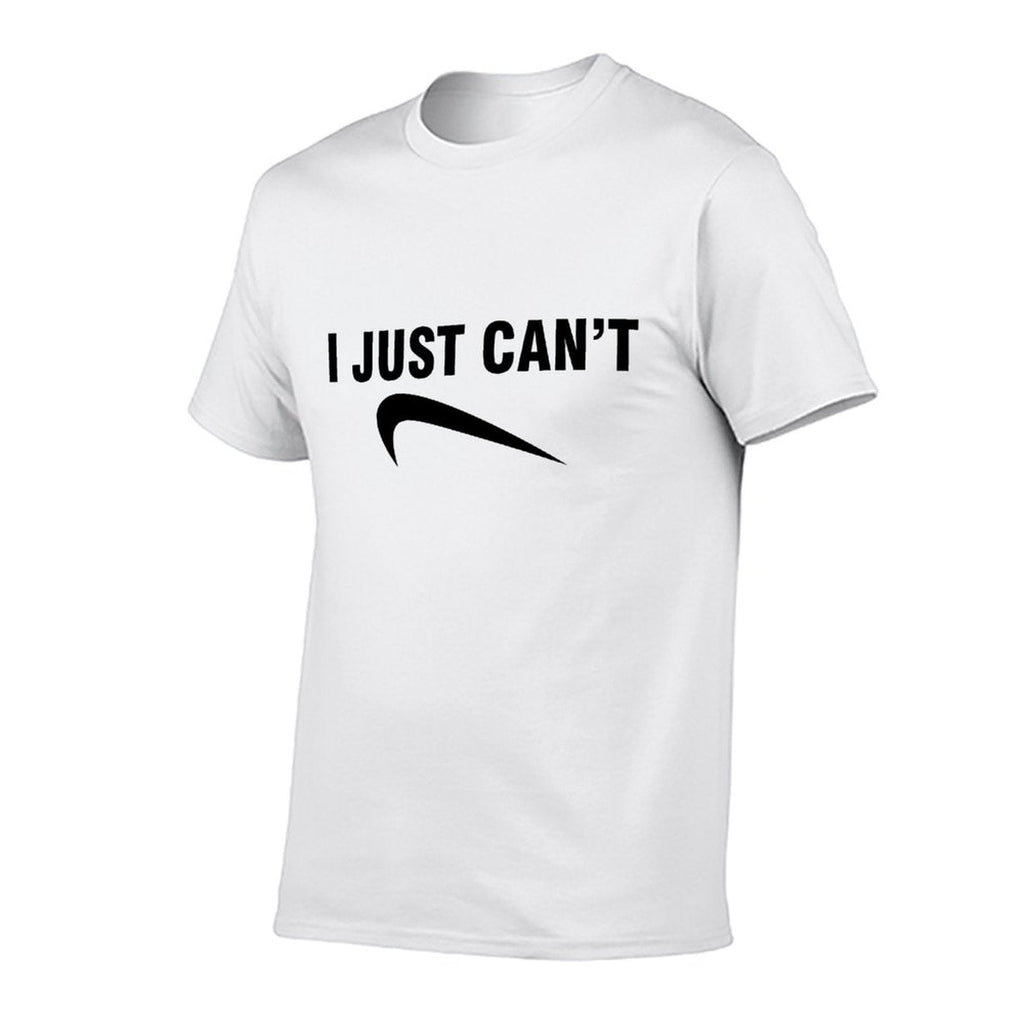 Graphic tee [i just can't] funny t-shirt Unisex product image 3