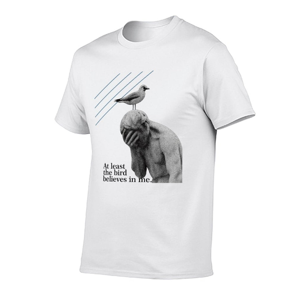 at least the bird believes in me grathic tee product image 4