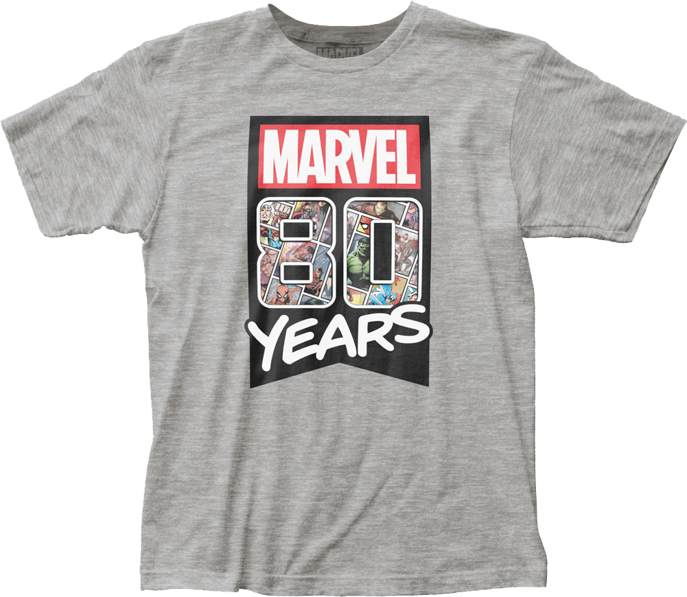 80 Years Marvel Comics T-Shirt product image 1