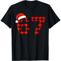 67 Christmas Funny Six Seven Meme Plaid T-Shirt product image 1