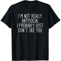 Antisocial Tee Co. Funny Introvert T-Shirt product image 1