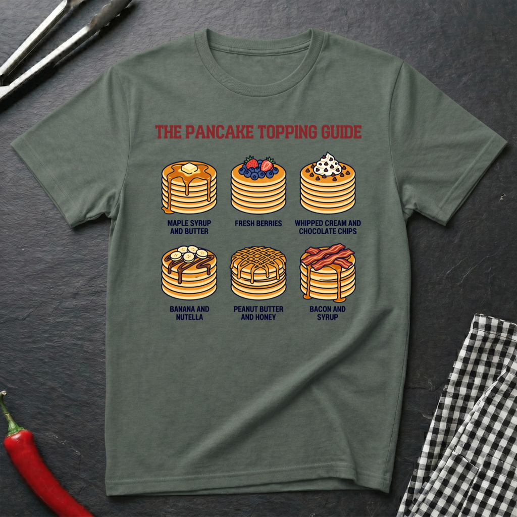 Pancake Topping Guide T-Shirt product image 6