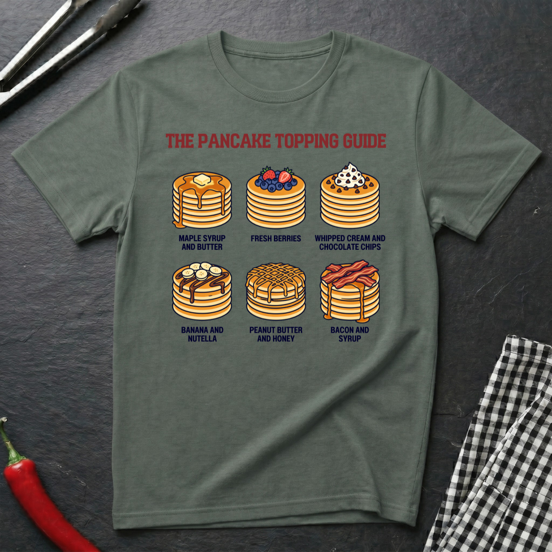 Pancake Topping Guide T-Shirt product image 6