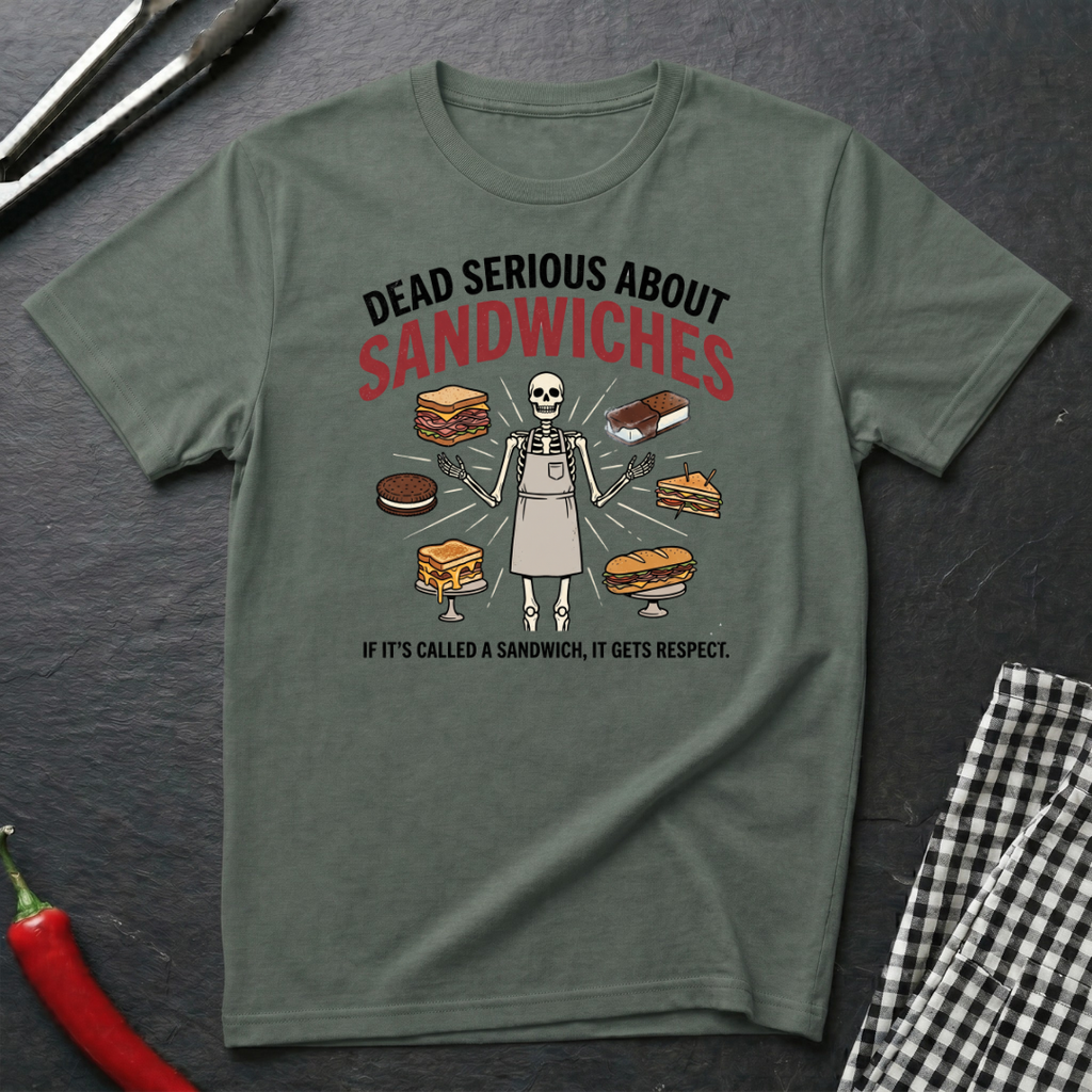 Dead Serious About Sandwiches T-Shirt product image 1