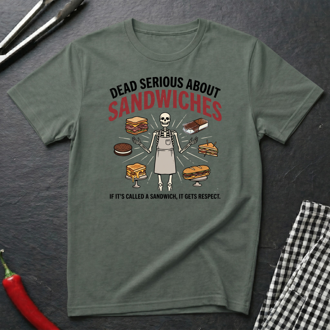 Dead Serious About Sandwiches T-Shirt product image 1