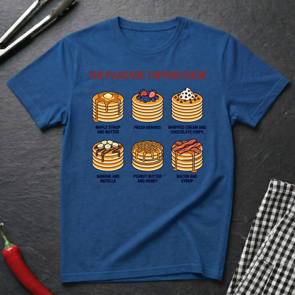 Pancake Topping Guide T-Shirt product image 3