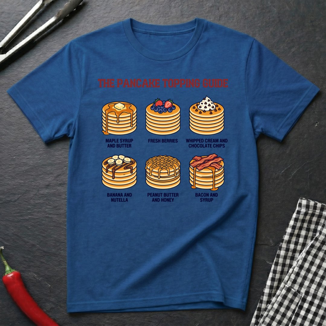 Pancake Topping Guide T-Shirt product image 3