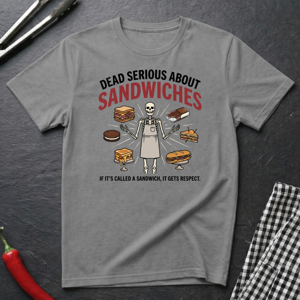 Dead Serious About Sandwiches T-Shirt product image 4