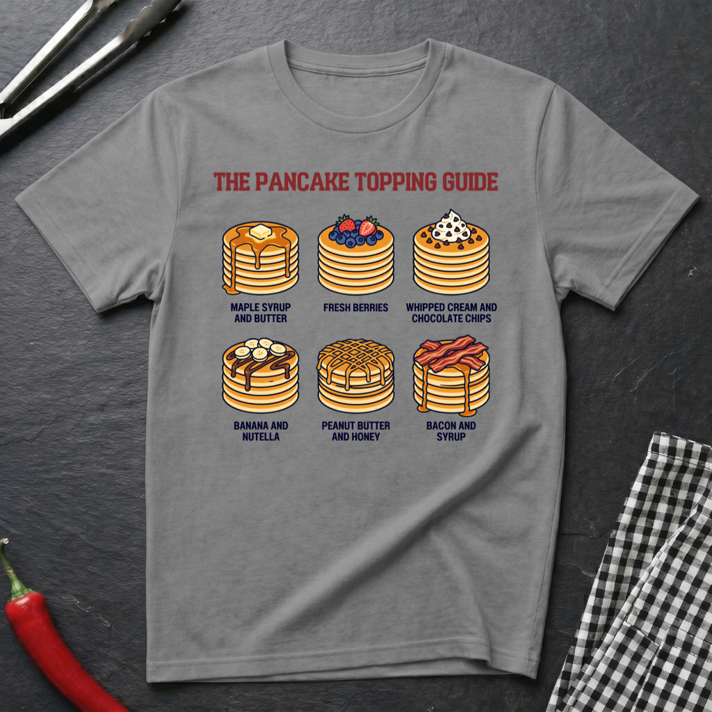 Pancake Topping Guide T-Shirt product image 4