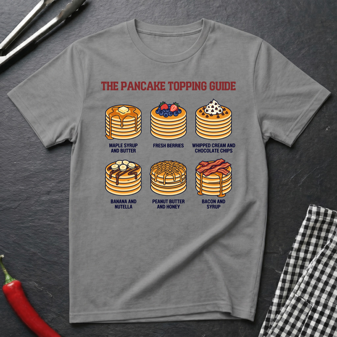 Pancake Topping Guide T-Shirt product image 4