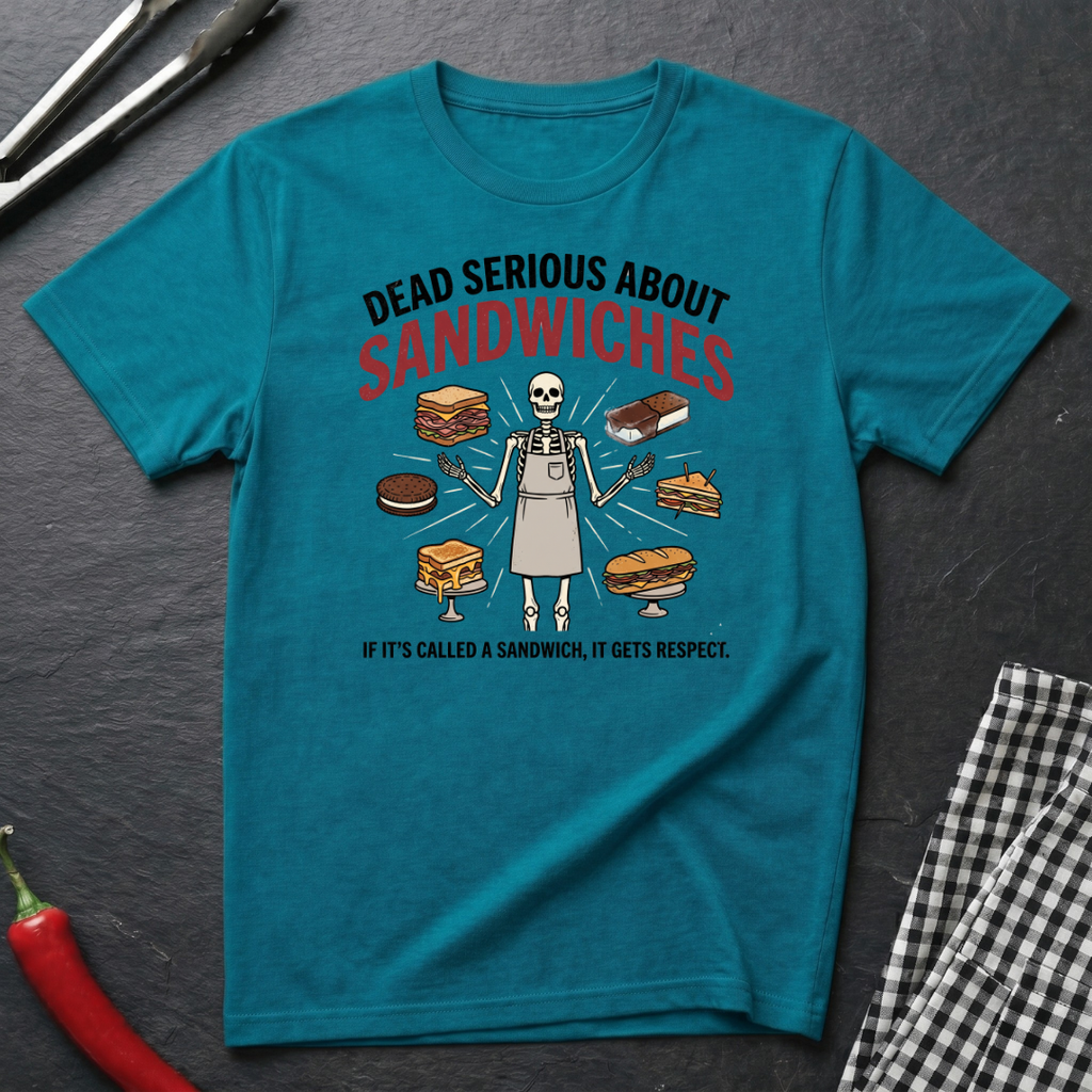 Dead Serious About Sandwiches T-Shirt product image 6