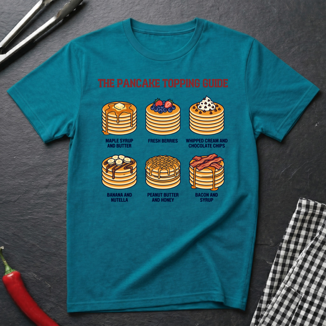 Pancake Topping Guide T-Shirt product image 1