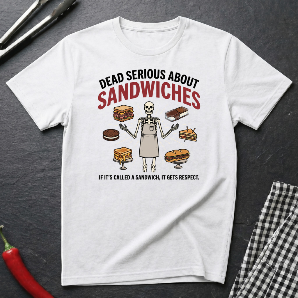 Dead Serious About Sandwiches T-Shirt product image 5