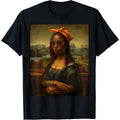 Black Mona Lisa Afro Braids African American T-Shirt product image 1