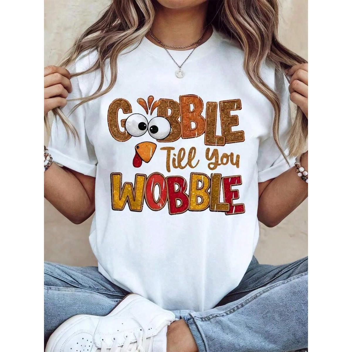 Thanksgiving Gobble Humor Graphic T-Shirt product image 1