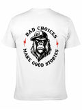 BAD CHOICES MAKE GOOD STORIES Chimpanzee T-shirt product image 1