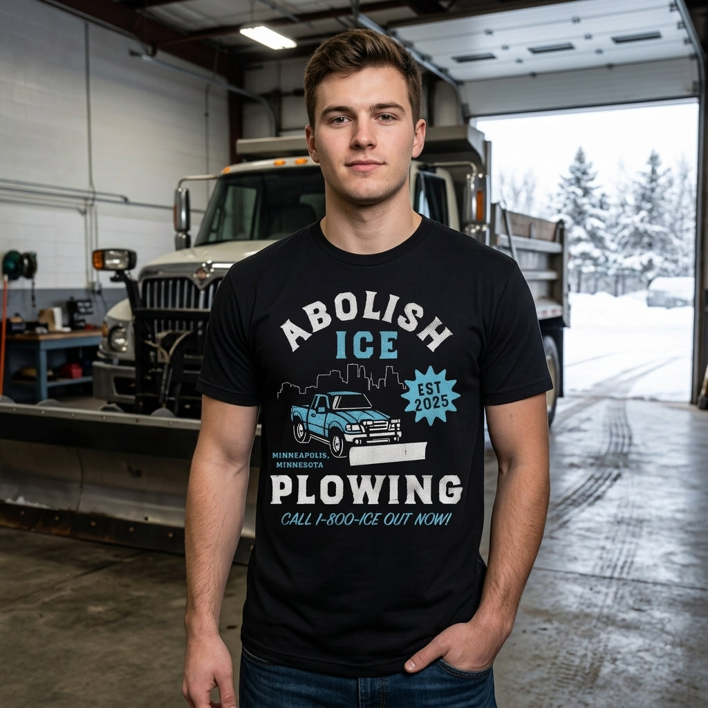 Abolish Ice Plowing Men's T Shirt product image 2