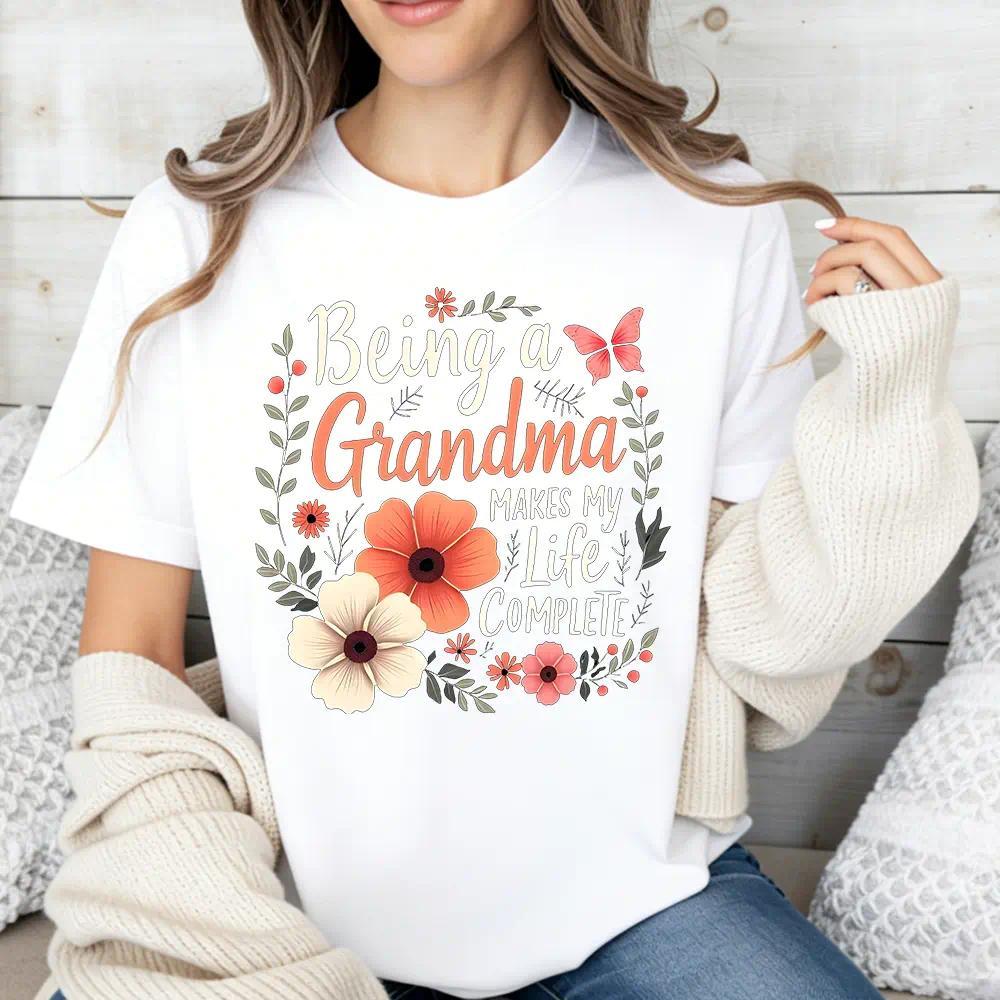 Being a Grandma Makes My Life Complete Floral Butterfly product image 4