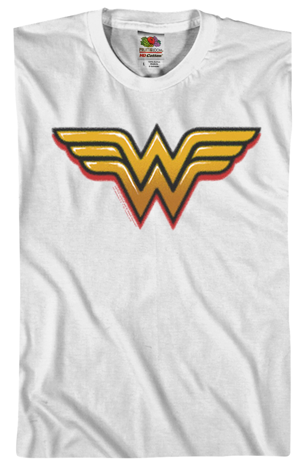 Airbrush Wonder Woman Logo DC Comics T-Shirt product image 2