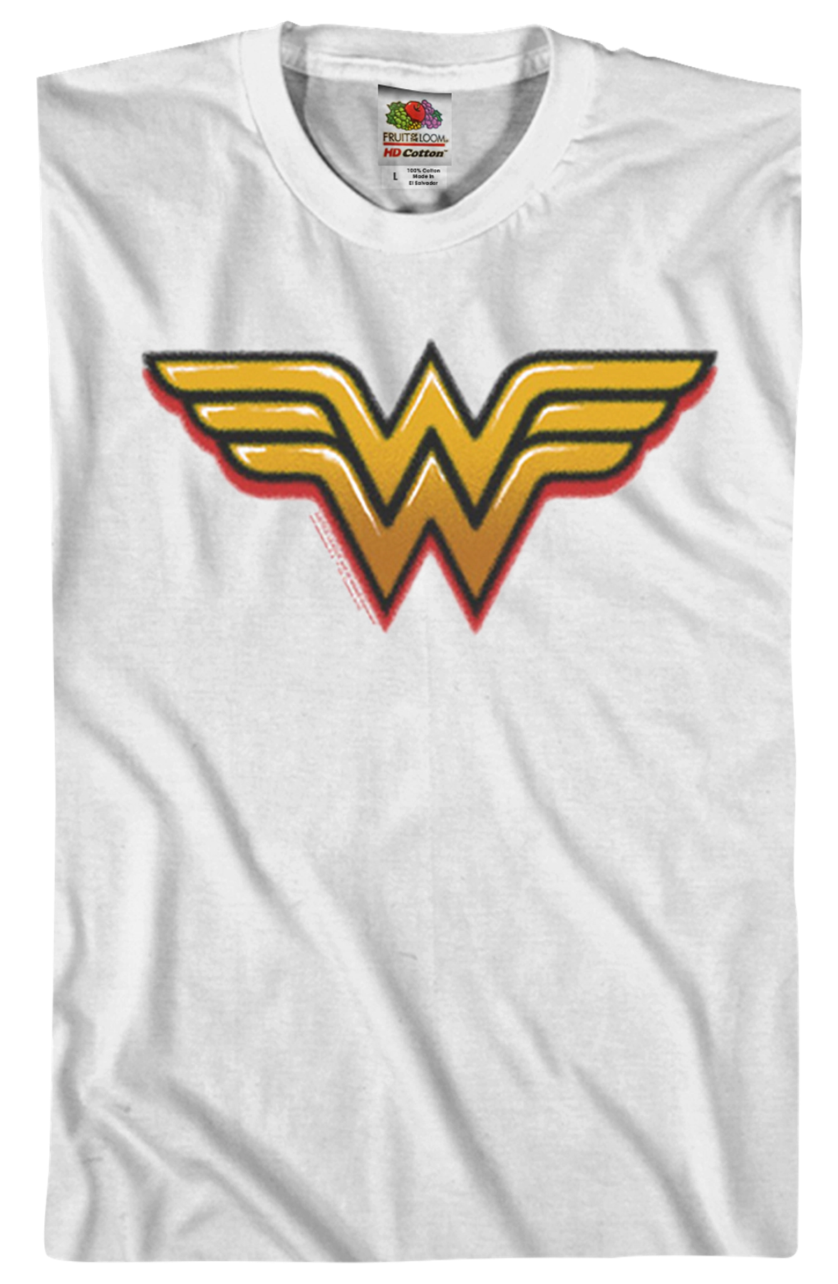 Airbrush Wonder Woman Logo DC Comics T-Shirt product image 2