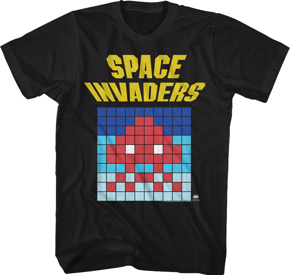 Alien Blocks Space Invaders T-Shirt