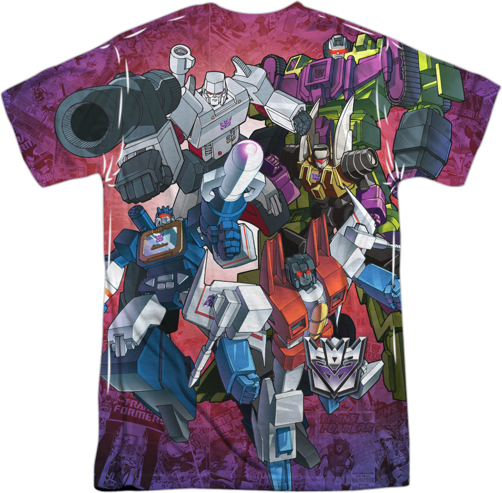Autobots Battle Decepticons Transformers T-Shirt product image 3
