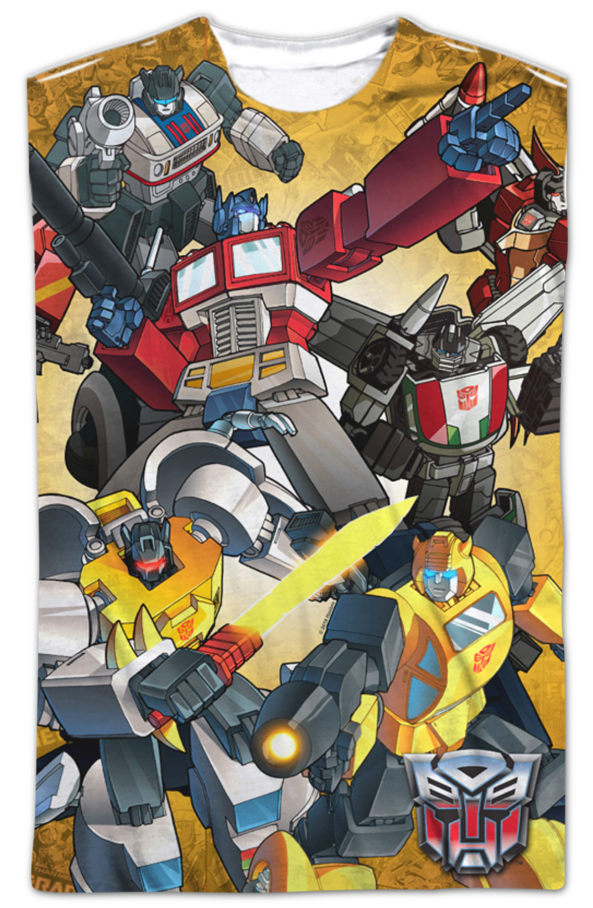 Autobots Battle Decepticons Transformers T-Shirt product image 2