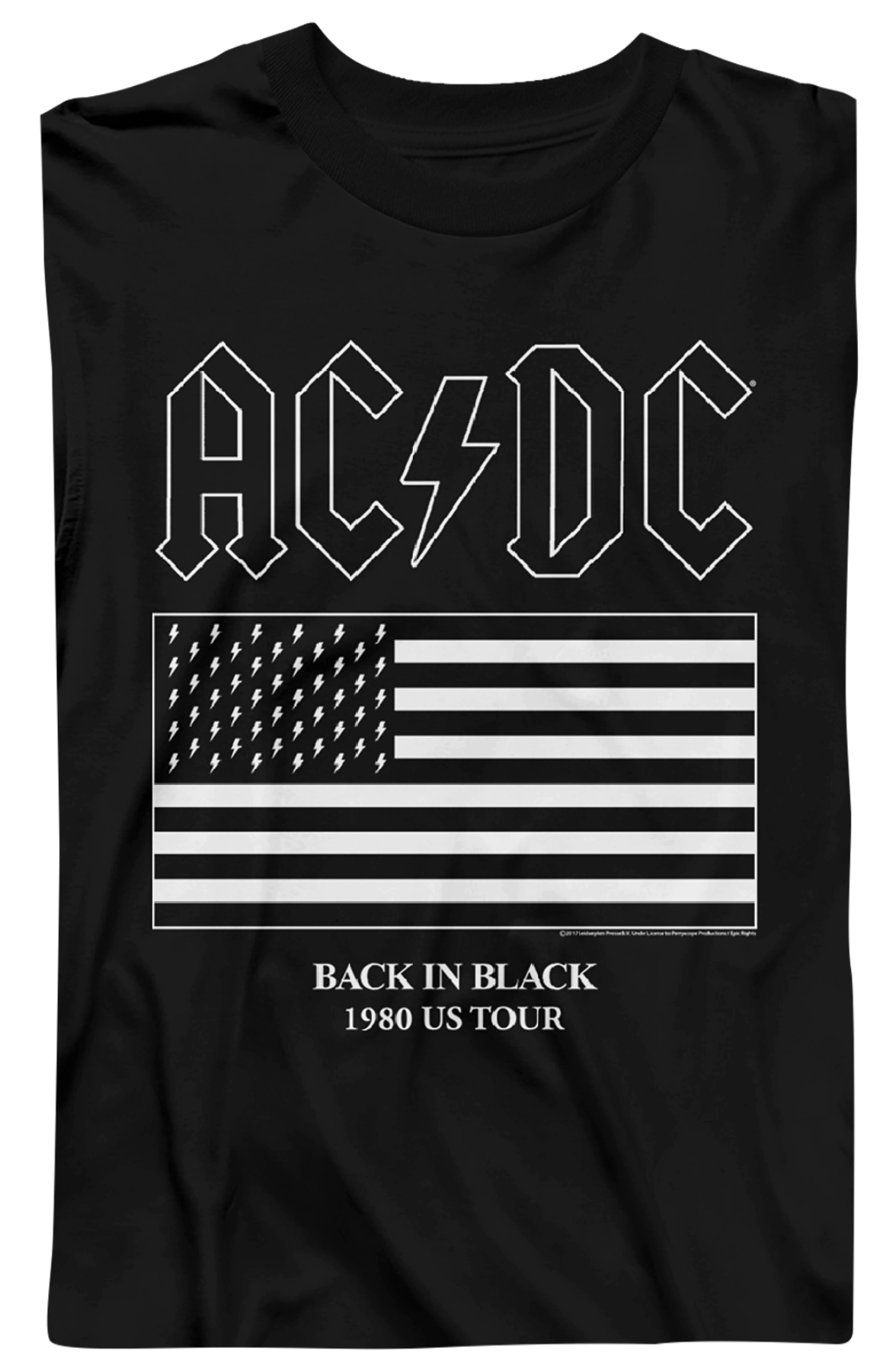 Back In Black 1980 US Tour ACDC Long Sleeve Shirt product image 2
