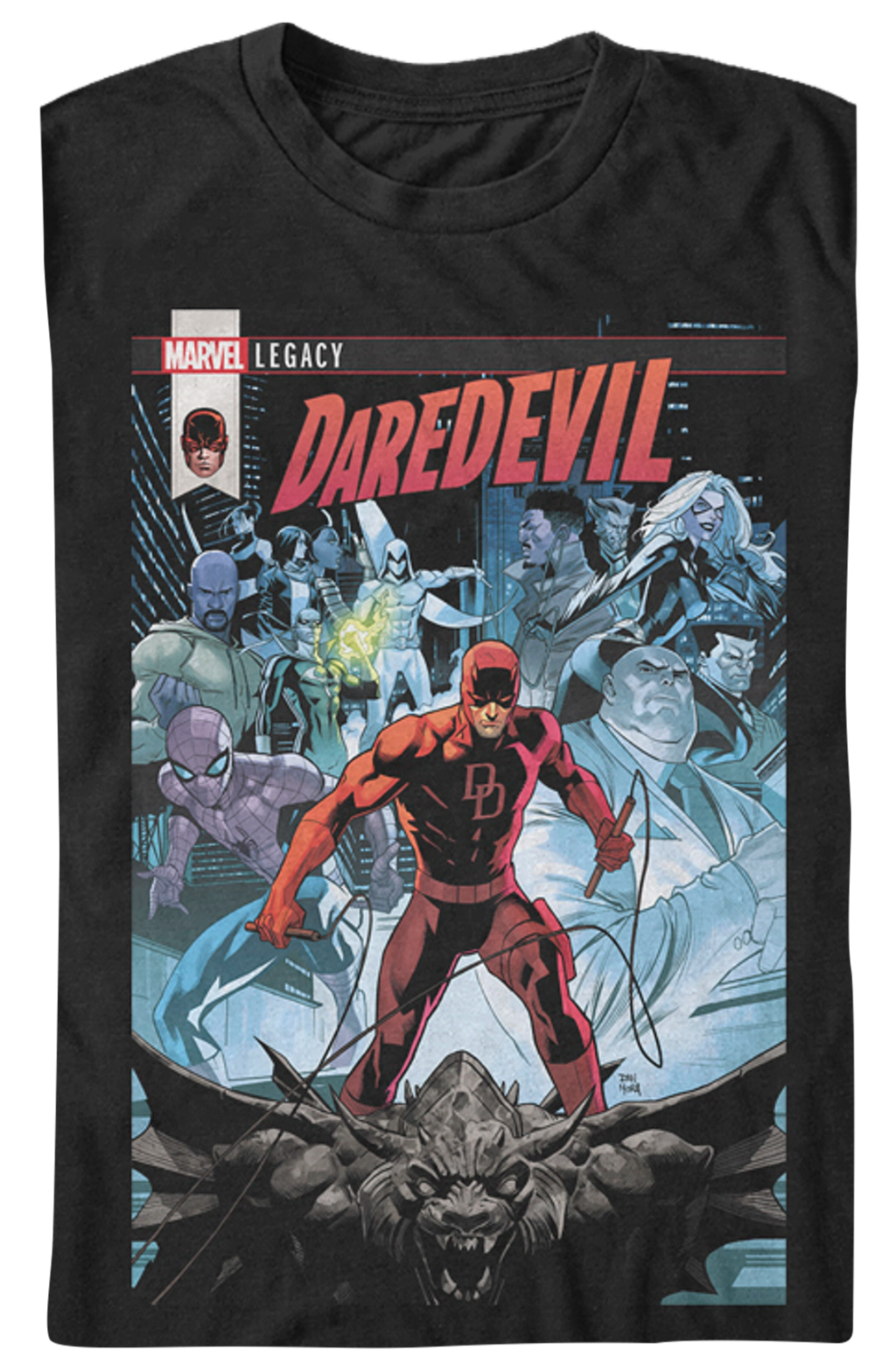 Back In Black Daredevil T-Shirt product image 2