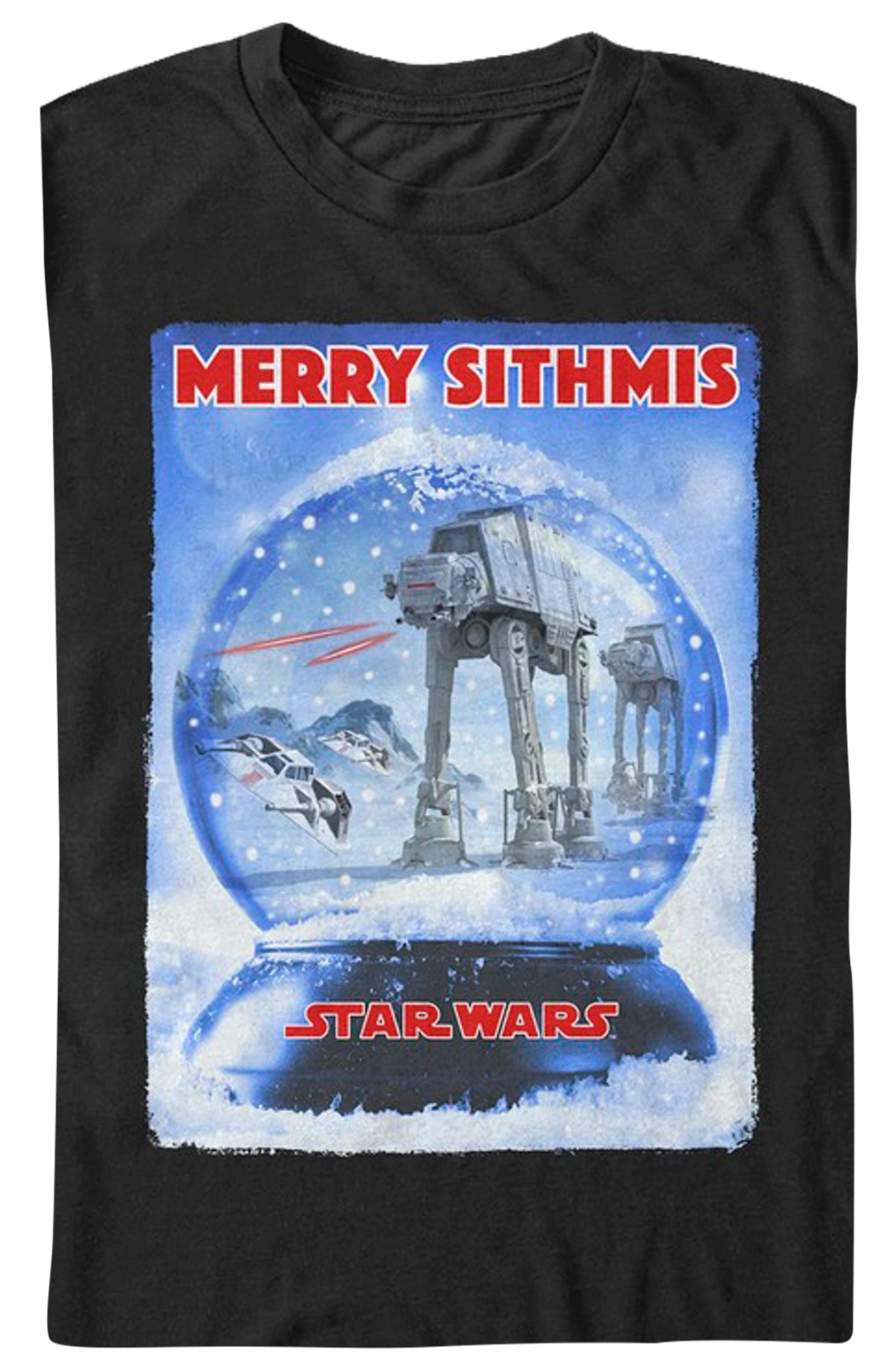 Battle of Hoth Snow Globe Star Wars T-Shirt product image 2