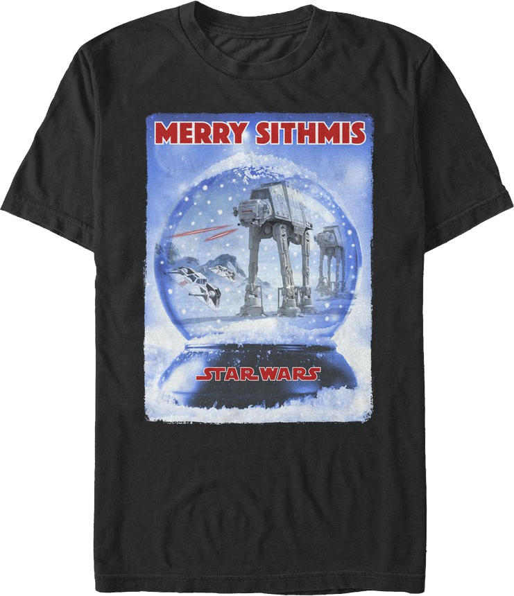 Battle of Hoth Snow Globe Star Wars T-Shirt product image 1