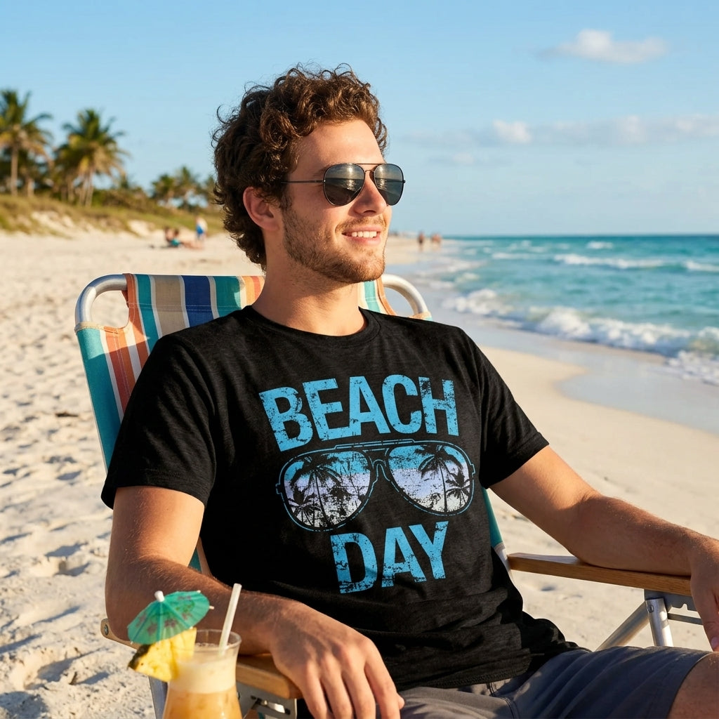 Beach Day Sunglasses Men's T Shirt product image 2