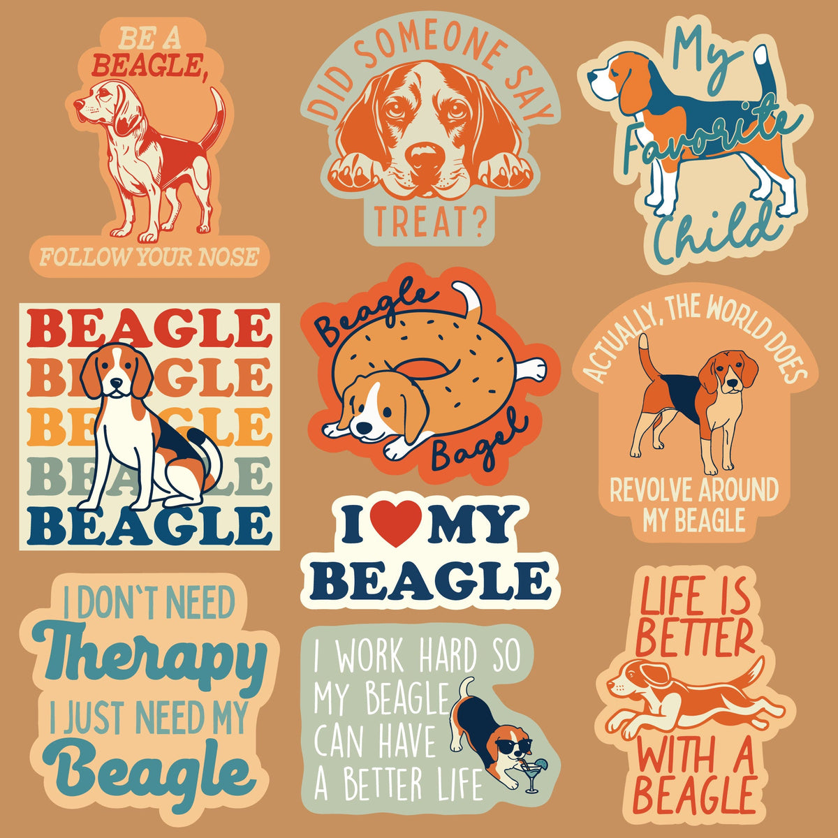Beagle Stickers