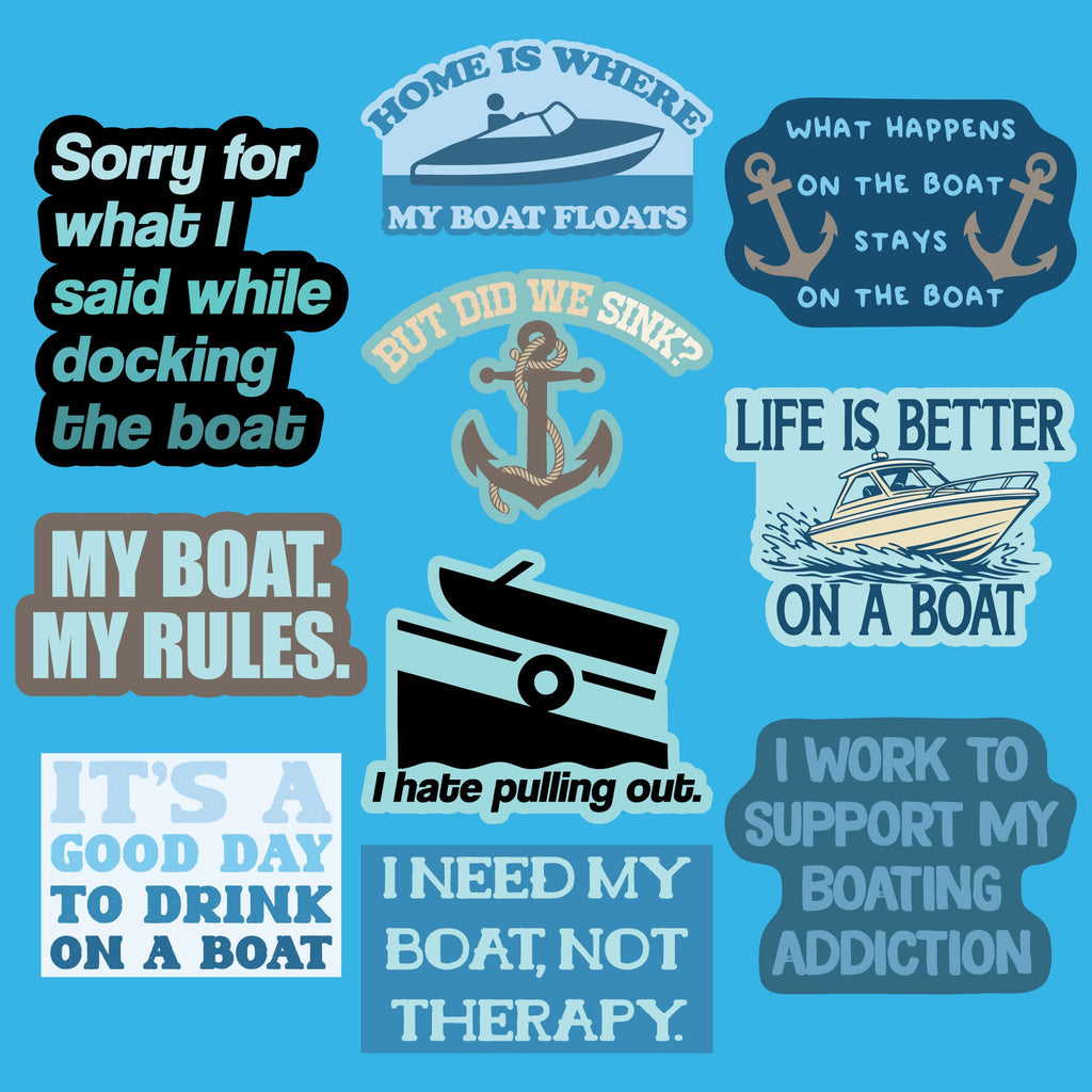 Boats Stickers