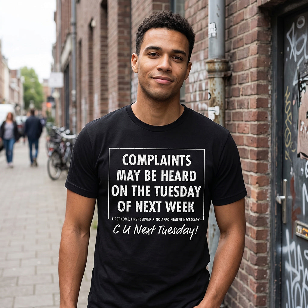 Complaints May Be Heard On The Tuesday Of Next Week Men's T product image 2
