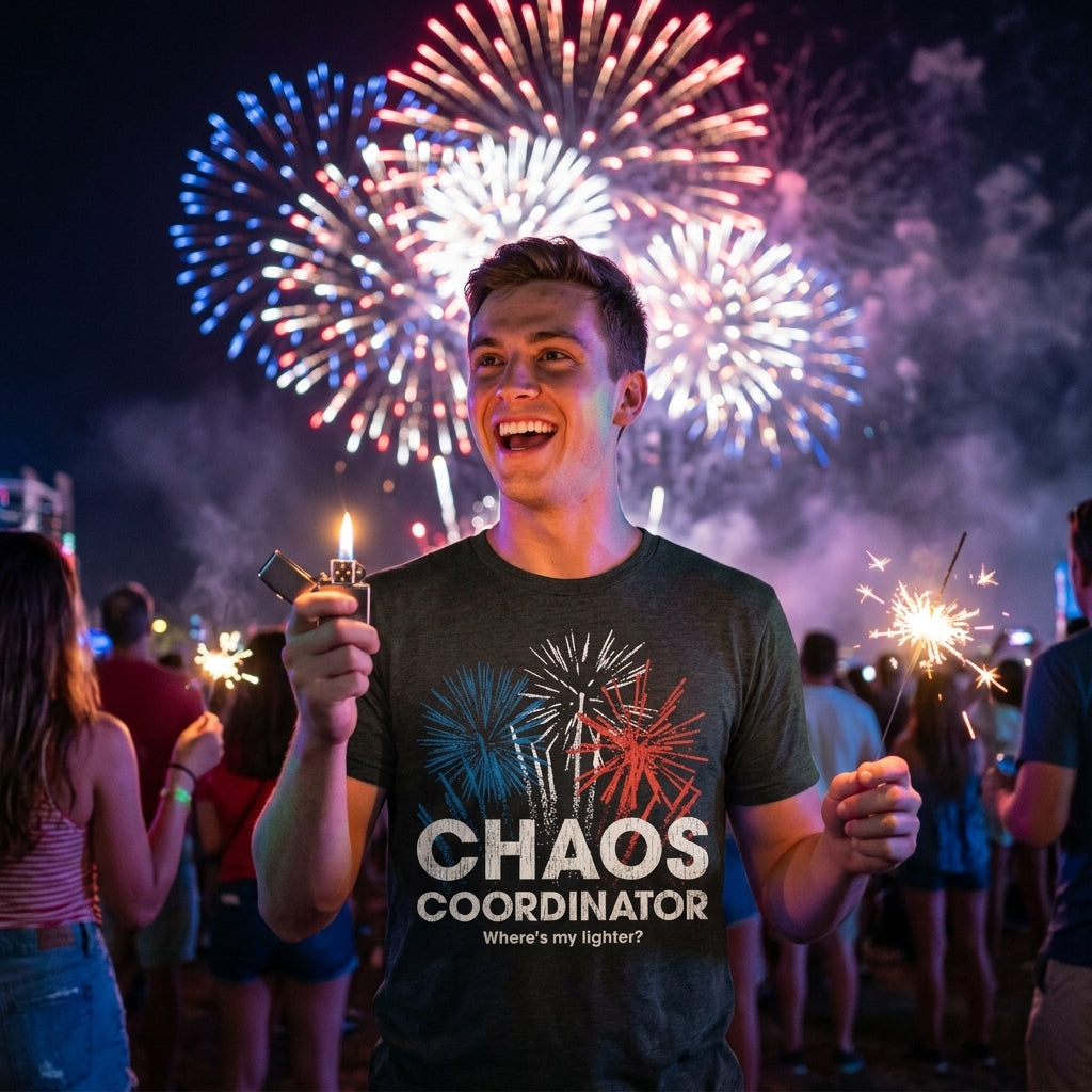 Chaos Coordinator Fireworks Men's T Shirt product image 2