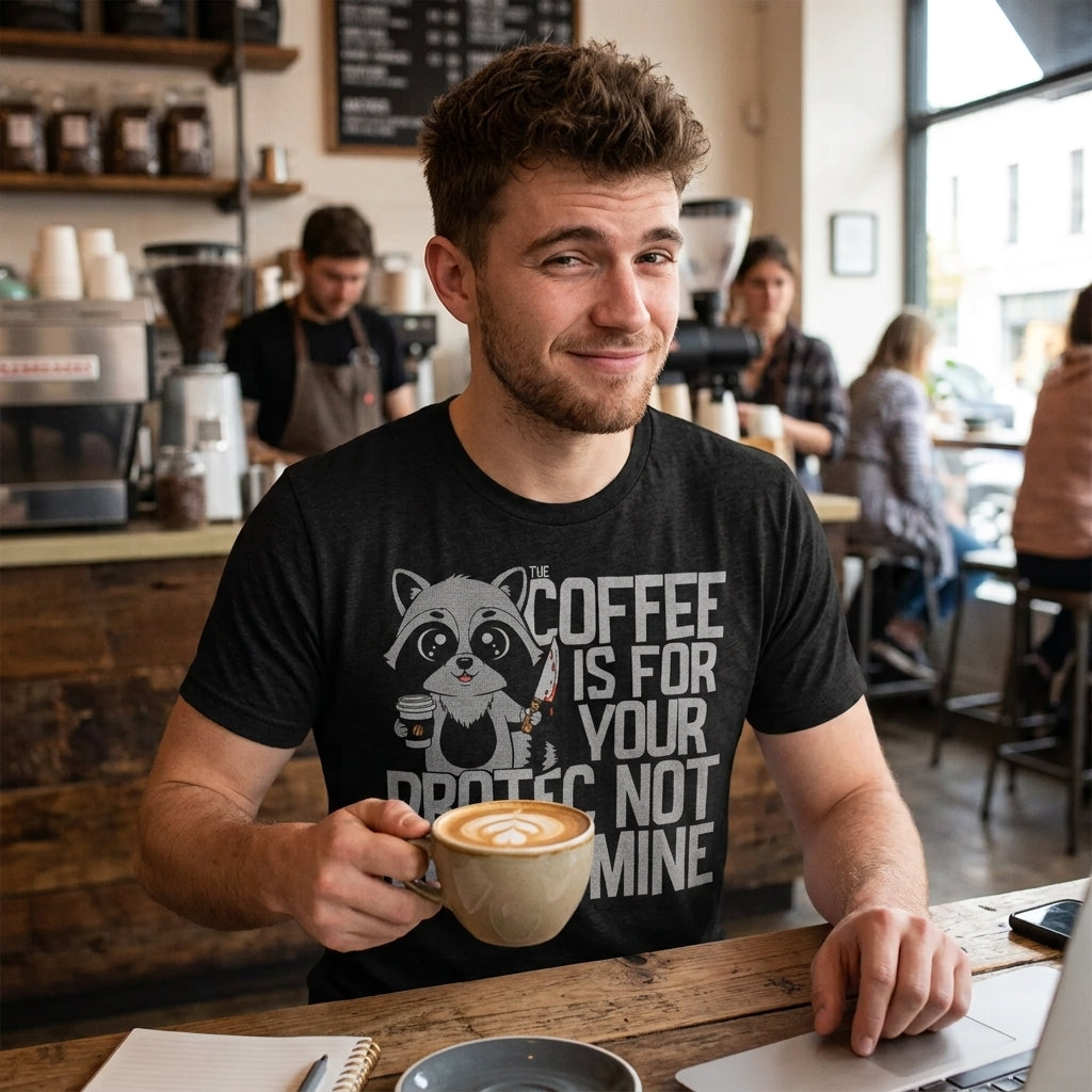 Coffee Is For Your Protection Not Mine Men's T Shirt product image 2