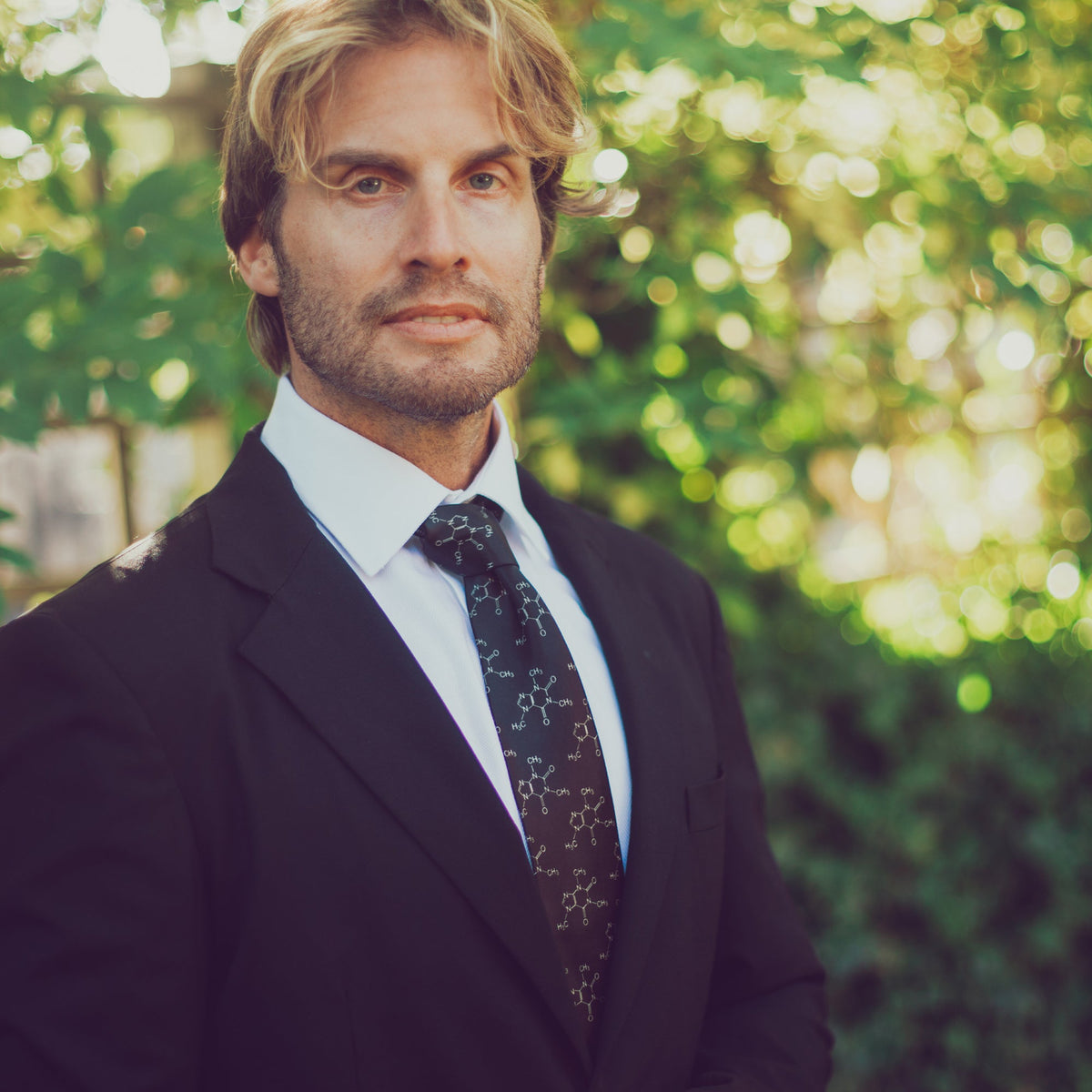 Caffeine Molecules Tie