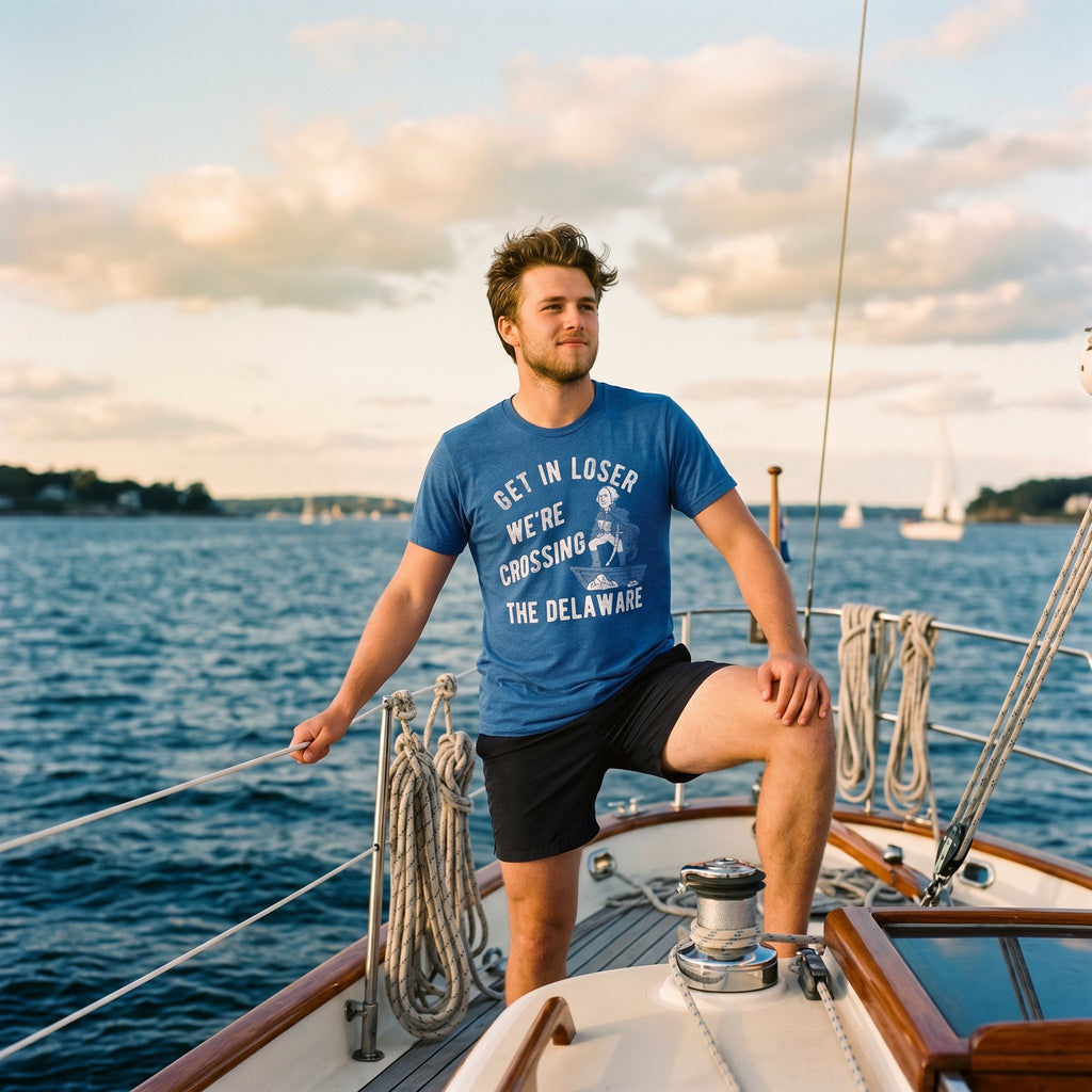 Get In Loser Were Crossing The Delaware Men's T Shirt product image 2