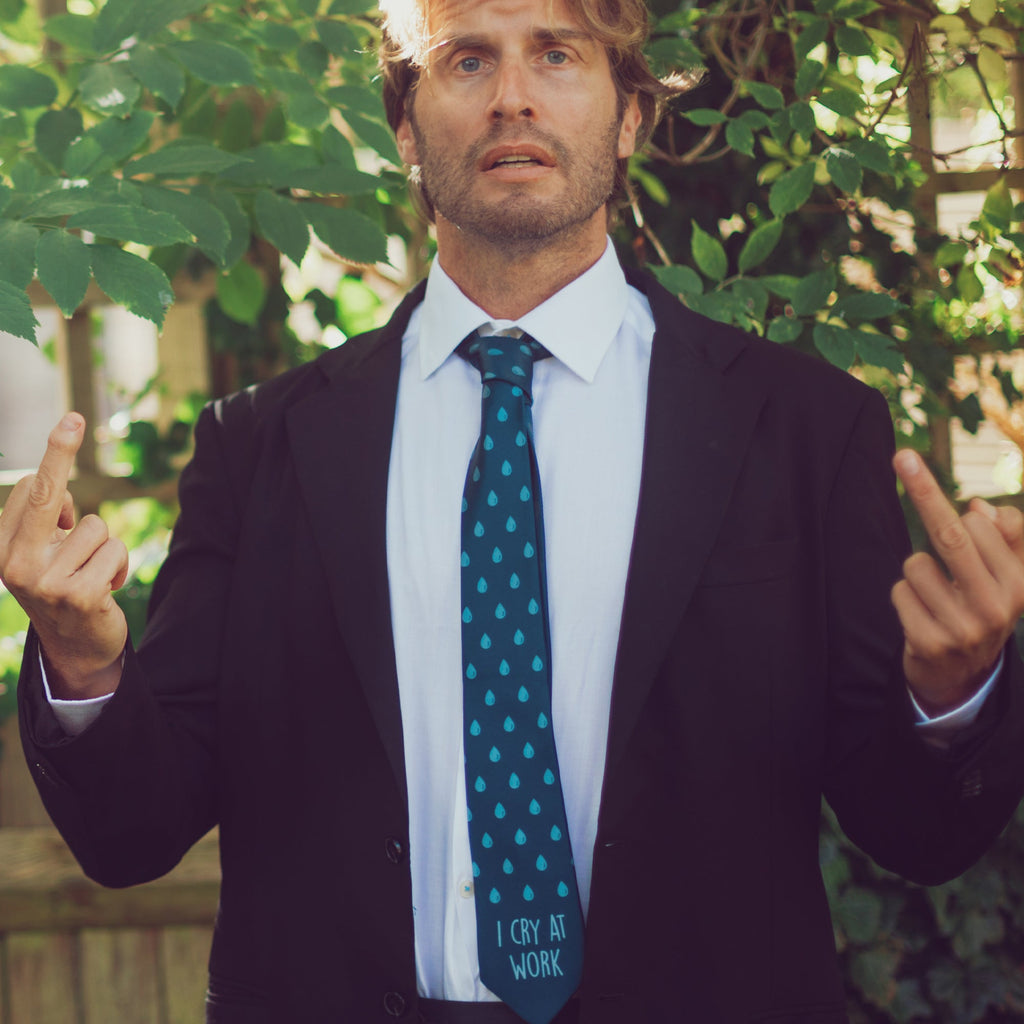 I Cry At Work Tie