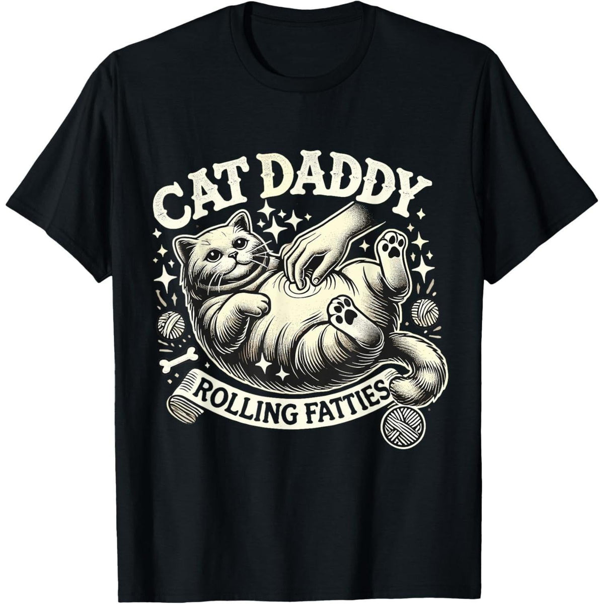 Cat Daddy Funny Lover T-Shirt - Pet Owner Rolling Humor product image 1
