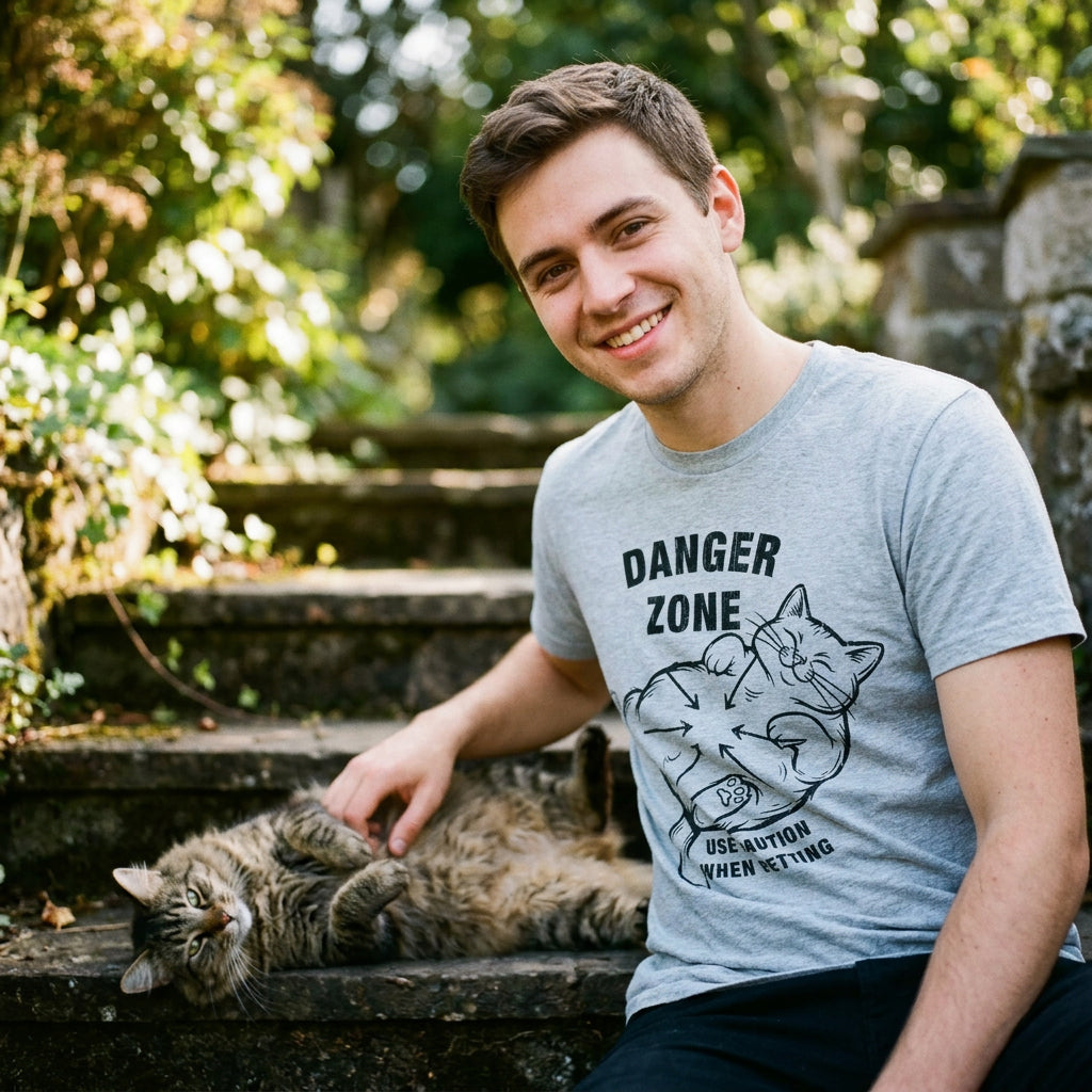 Danger Zone Use Caution When Petting Men's T Shirt product image 2